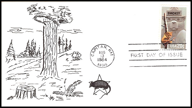 2096 Amardillo Cachets; Smokey Bear
