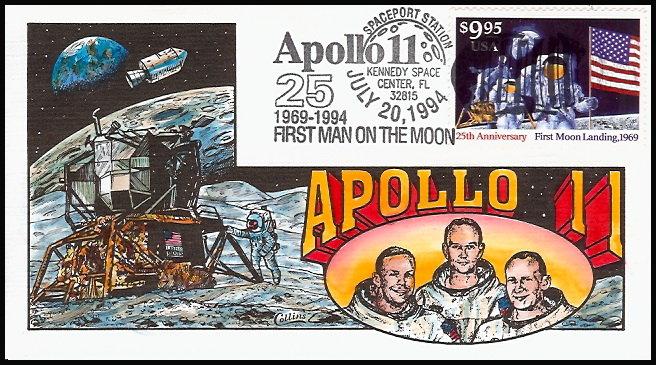 2842 Collins; hpd; $9.95 Express Mail - Moonlanding 2842 Collins; hpd; $9.95 Express Mail - Moonlanding