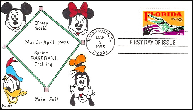 2950 Kribbs Kover; hpd; 8 made; Disney World Baseball Spring Training 2950 Kribbs Kover; hpd; 8 made; Disney World Baseball Spring Training