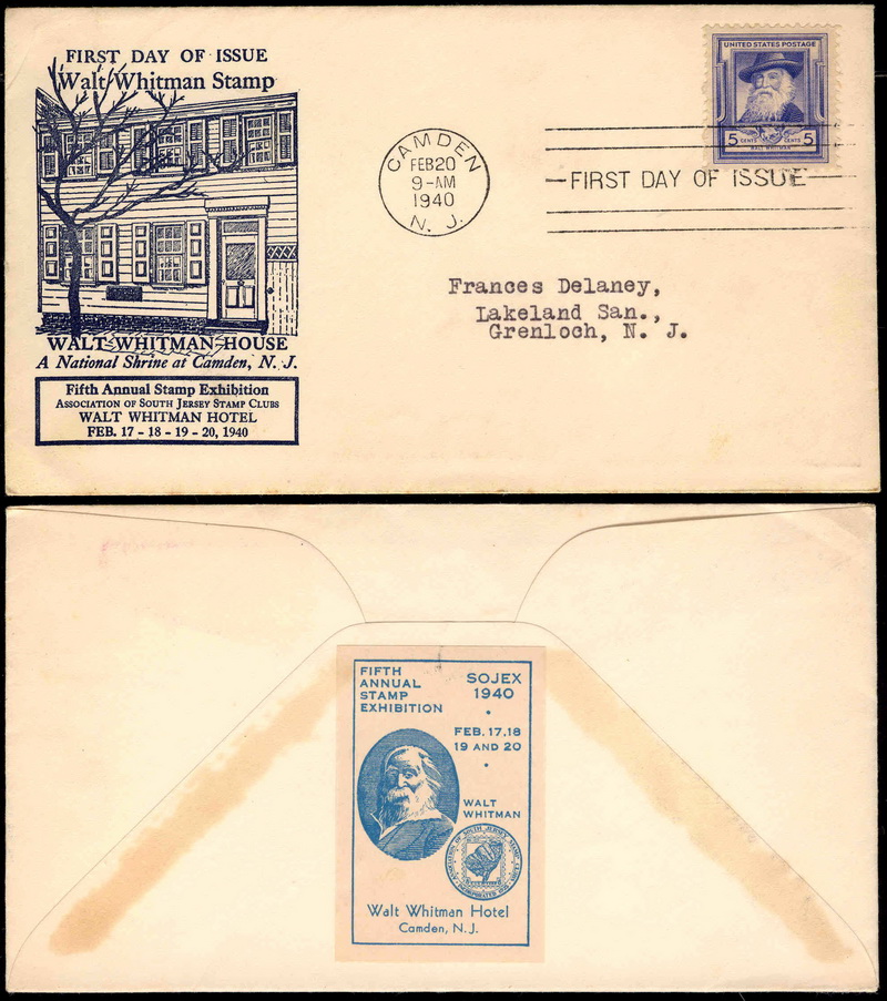 0867 P56 Association of South Jersey Stamp Clubs; First; with enclosure