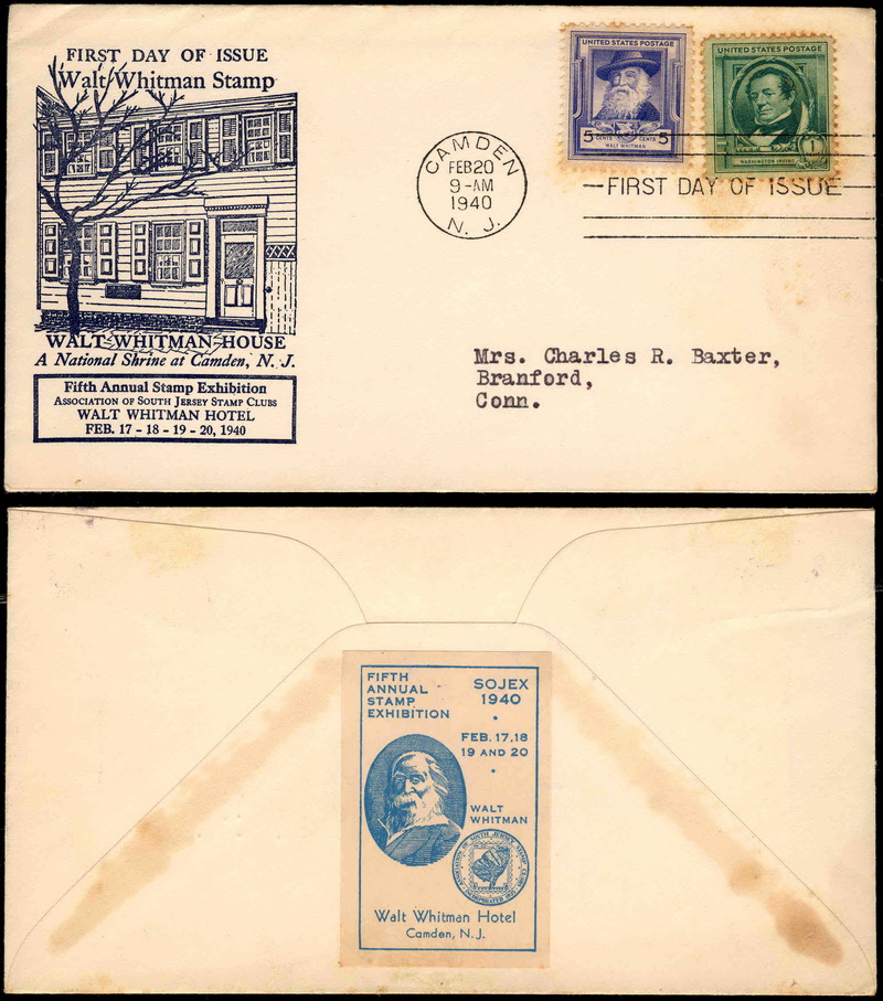 0867 P56 Association of South Jersey Stamp Clubs; First; with enclosure