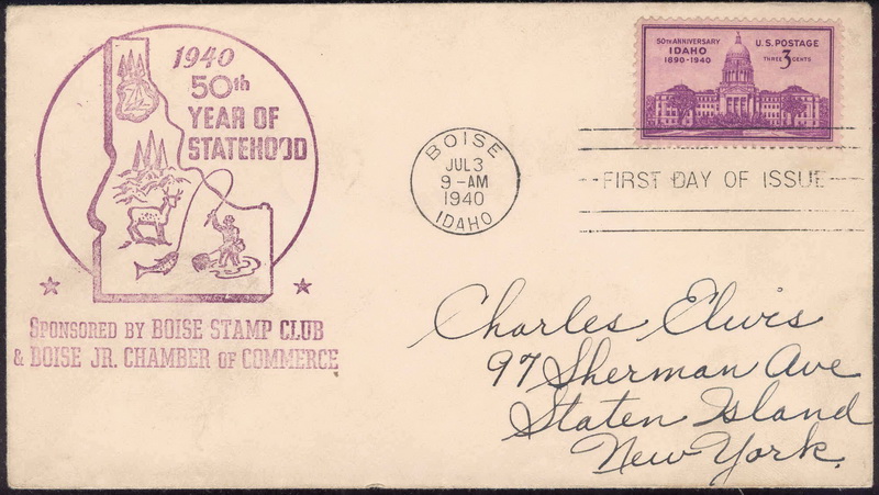0896 M57 Boise Stamp Club; First