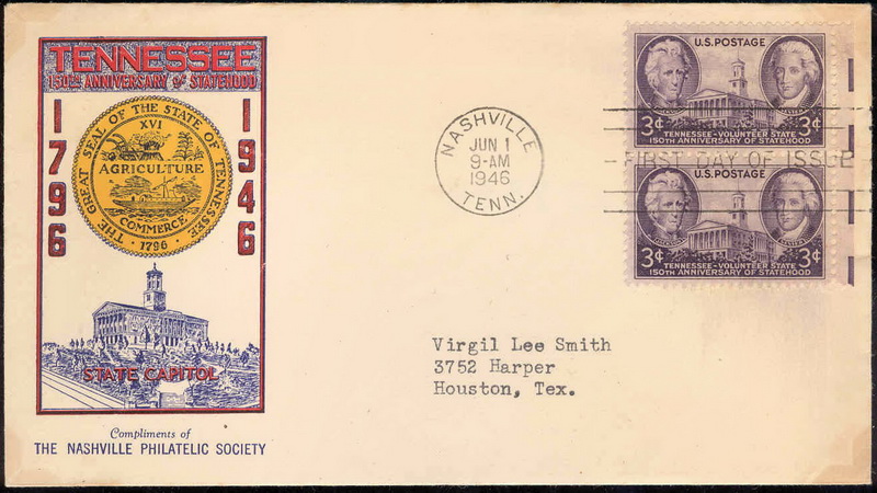 0941 M20 Nashville Philatelic Society; First