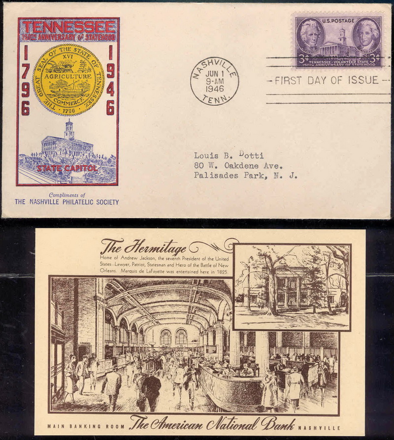 0941 M20 Nashville Philatelic Society; First; with enclosure