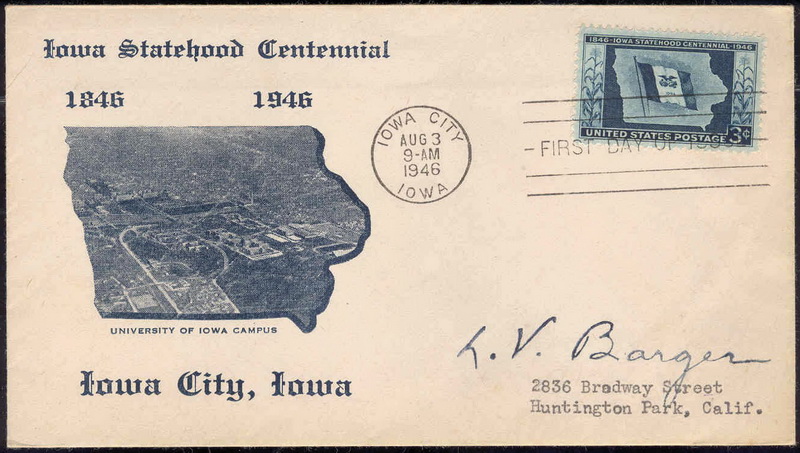 0942 M33 Hawkeye Stamp Company; First
