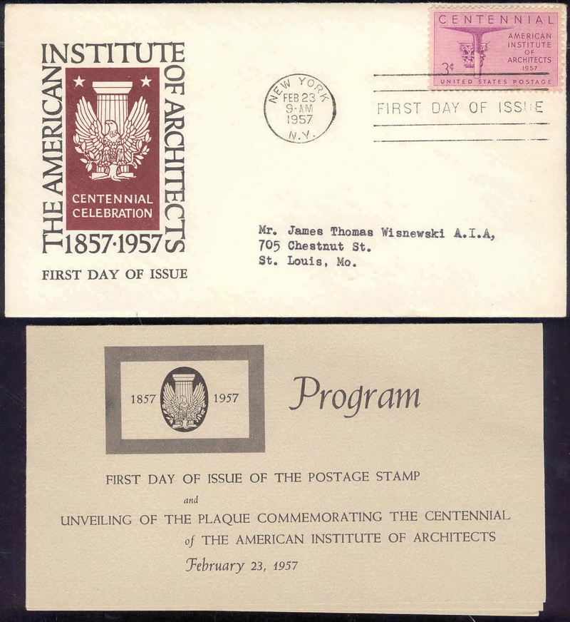1089 M25 American Institute of Architects; First; with enclosure