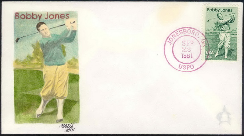 1933 Andrews-Maxie; hpd; UO Jonesboro, GA USPO CDS; Bobby Jones Golf