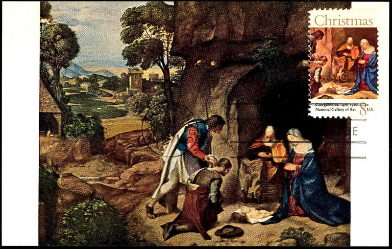 1444 National Gallery of Art; PPC; The Adoration of The Shepherds