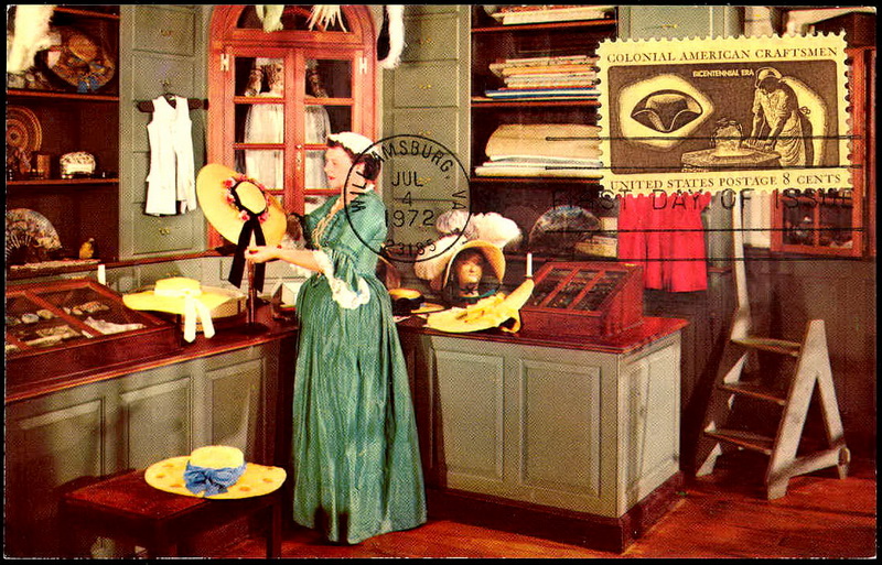 1459 H. S. Crockers Company; PPC; Colonial American Craftsmen - Hatter