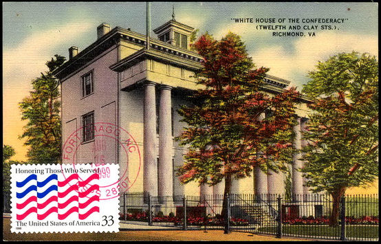 3331 Colourpicture Publication; PPC; UO Fort Bragg, NC USPS CDS; Whitehouse of the Confederacy