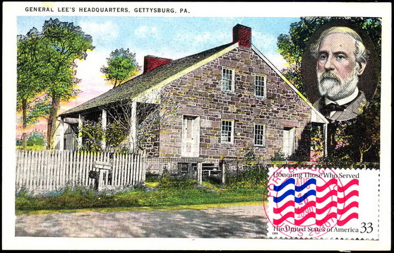 3331 Bloucher's; PPC; UO Fort Bragg, NC USPS CDS; General Lee's Headquarters, Gettysburg, PA