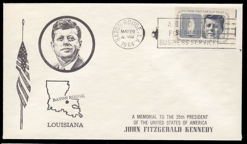 1246 Billerth; First; UO Baton Rouge, LA; SMC AM; JFK Kennedy; Cancel is readable
