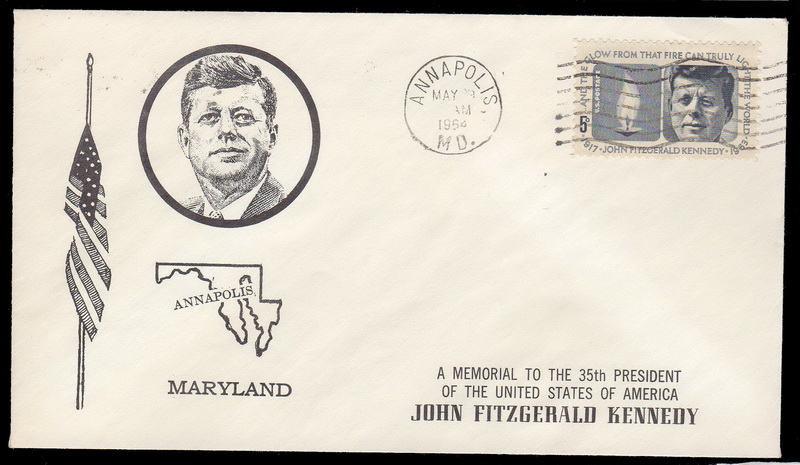 1246 Billerth; First; UO Annapolis, MD; MC AM; JFK Kennedy; Cancel is readable