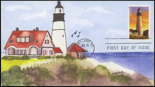 #4791 cagarts; C1; New England Lighthouses - Portland Head Light, Maine