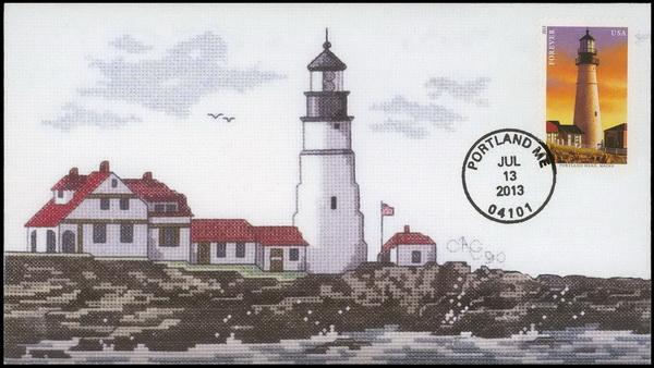 #4791 cagarts; C2; New England Lighthouses - Portland Head Light, Maine