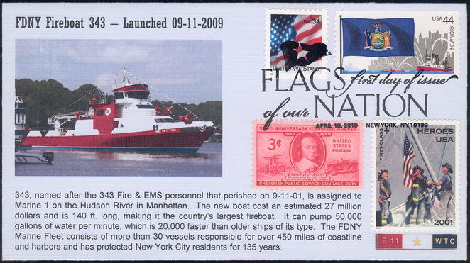 #4310 FOON IV; C6; New York; FDNY Fireboat #343; Combo #4310 FOON IV; C6; New York; FDNY Fireboat #343; Combo