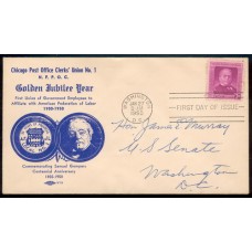 0988 M009 Chicago Post Office Clerks Union No. 1, First 0988 M009 Chicago Post Office Clerks Union No. 1, First