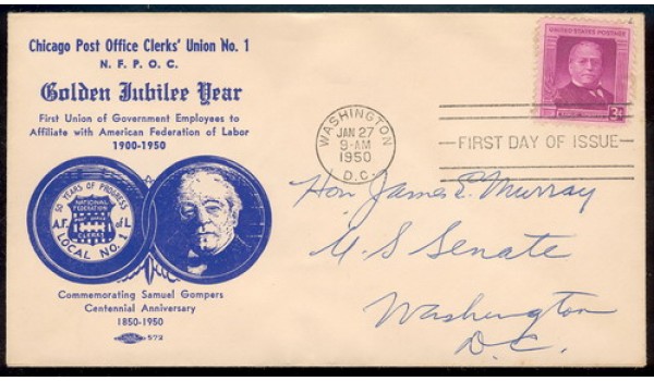 0988 M009 Chicago Post Office Clerks Union No. 1, First