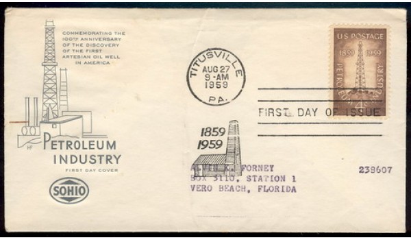 1134 M017 SOHIO, First, center crease (not bent)