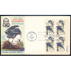 1241 M016 National Audubon Society; Plate Block of 4 - 27586 LR