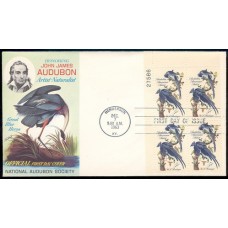 1241 M016 National Audubon Society; Plate Block of 4 - 27586 UL