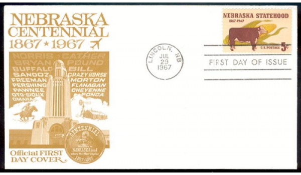1328 M029 Nebraska Centennial Commission, First