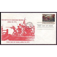 1563 Battle Green Stamp & Coin, First, 2 of 3