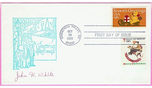 1843 White, John; Christmas, Contemporary