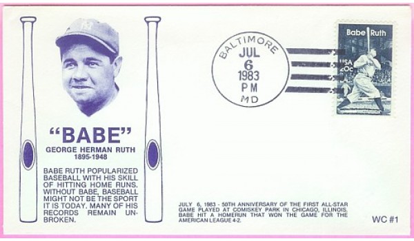 2046 WC114 Babe Ruth, FIRST, UO Baltimore, MD 2046 WC114 Babe Ruth, FIRST, UO Baltimore, MD