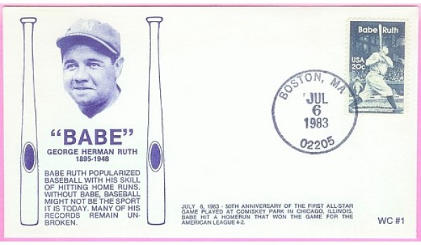 2046 WC116 Babe Ruth, FIRST, UO Boston, MA 2046 WC116 Babe Ruth, FIRST, UO Boston, MA