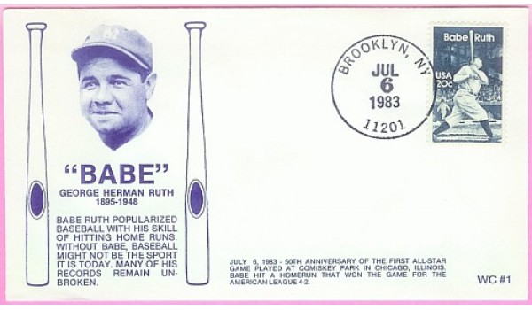 2046 WC119 Babe Ruth, FIRST, UO Brooklyn, NY 2046 WC119 Babe Ruth, FIRST, UO Brooklyn, NY