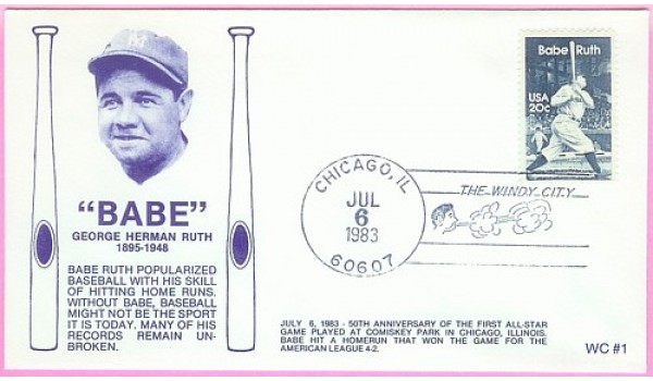 2046 WC113 Babe Ruth, FIRST, UO Chicago, IL Windy City 2046 WC113 Babe Ruth, FIRST, UO Chicago, IL Windy City