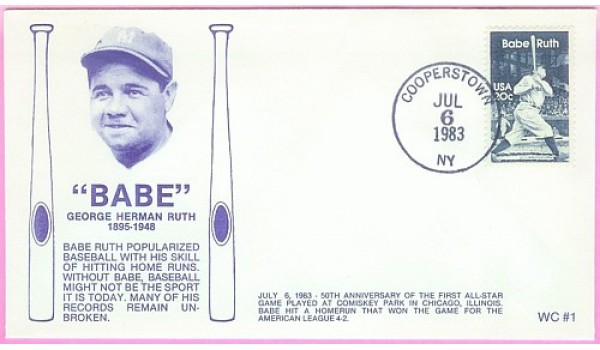 2046 WC120 Babe Ruth, FIRST, UO Cooperstown, NY