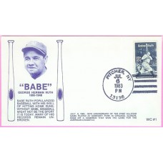 2046 WC122 Babe Ruth, FIRST, UO Pitcher, NY 2046 WC122 Babe Ruth, FIRST, UO Pitcher, NY