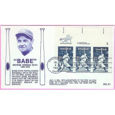 2046 WC104 Babe Ruth, FIRST, Combo ZCS Singles