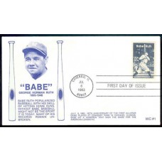 2046 WC102 Babe Ruth, FIRST, FDOI hc 2046 WC102 Babe Ruth, FIRST, FDOI hc