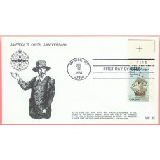 2093 WC205 Roanoke Voyages, FDOI Plate # Single 2093 WC205 Roanoke Voyages, FDOI Plate # Single