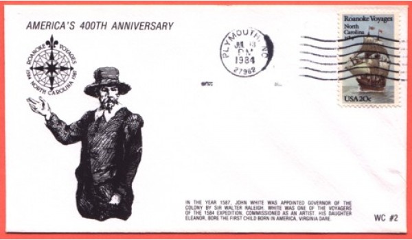 2093 WC230 Roanoke Voyages, UO Plymouth, NC MC pm (25 made)