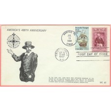 2093 WC213 Roanoke Voyages, on #1097 Lafayette FDC (3 made) 2093 WC213 Roanoke Voyages, on #1097 Lafayette FDC (3 made)