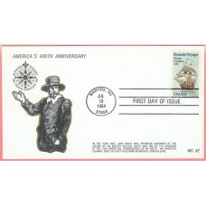 2093 WC208 Roanoke Voyages, FDOI, with Gold Tint (20 made) 2093 WC208 Roanoke Voyages, FDOI, with Gold Tint (20 made)