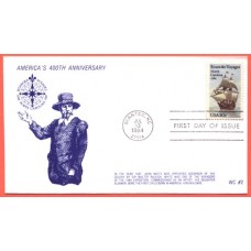 2093 WC210 Roanoke Voyages, FDOI, in Blue (64 made) 2093 WC210 Roanoke Voyages, FDOI, in Blue (64 made)