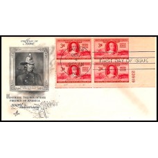 0971 M21 Artcraft; Plate Block of 4, LR #23919
