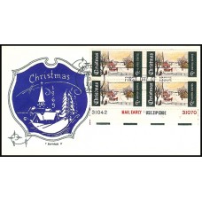 1384 Artopages; Plate Block of 4, #31042/#31070