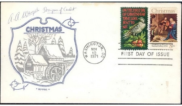 1445a Artopages; Signed by Artist & Cachetmaker