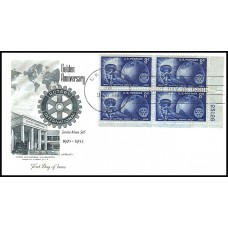 1088 Artmaster; Plate Block of 4, LR #25126