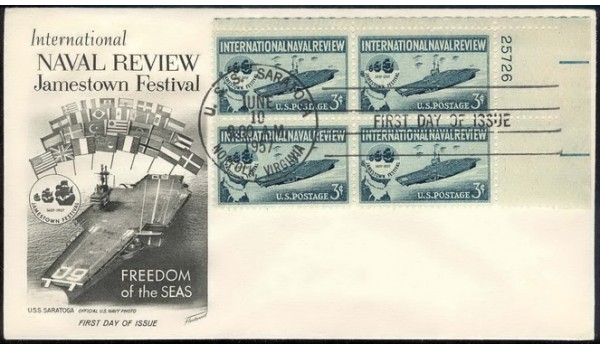 1091 Fleetwood; Plate Block of 4, UR #25726