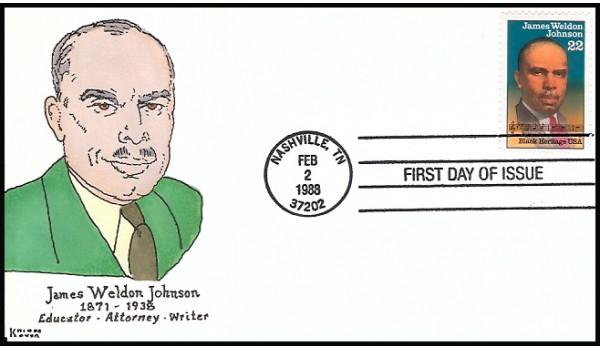 2371 Kribbs Kover; hpd; 30 made; James Weldon Johnson