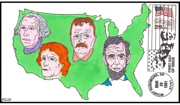 2609 Kribbs Kover; hpd; 77 made; Mount Rushmore