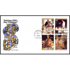 2480 Farnam; Se-Tenant block of 4 2480 Farnam; Se-Tenant block of 4