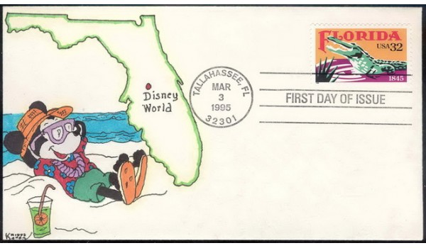 2950 Kribbs Kover; hpd; 7 made; Florida Mickey Mouse